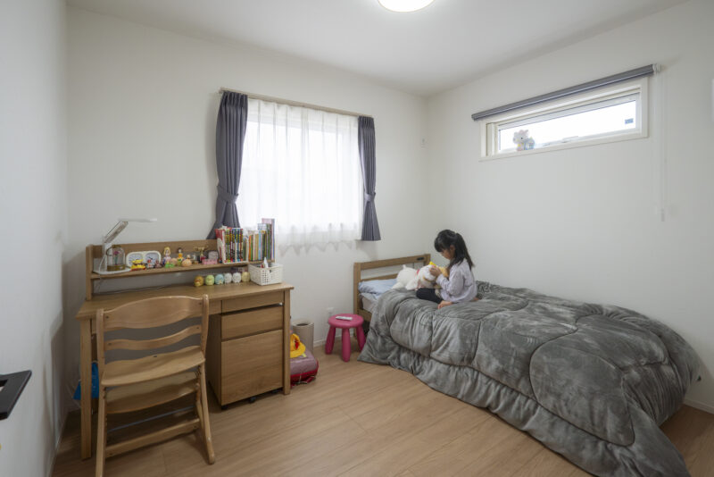 しっかりと広さを確保した子ども部屋