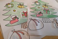 クリスマスの塗り絵